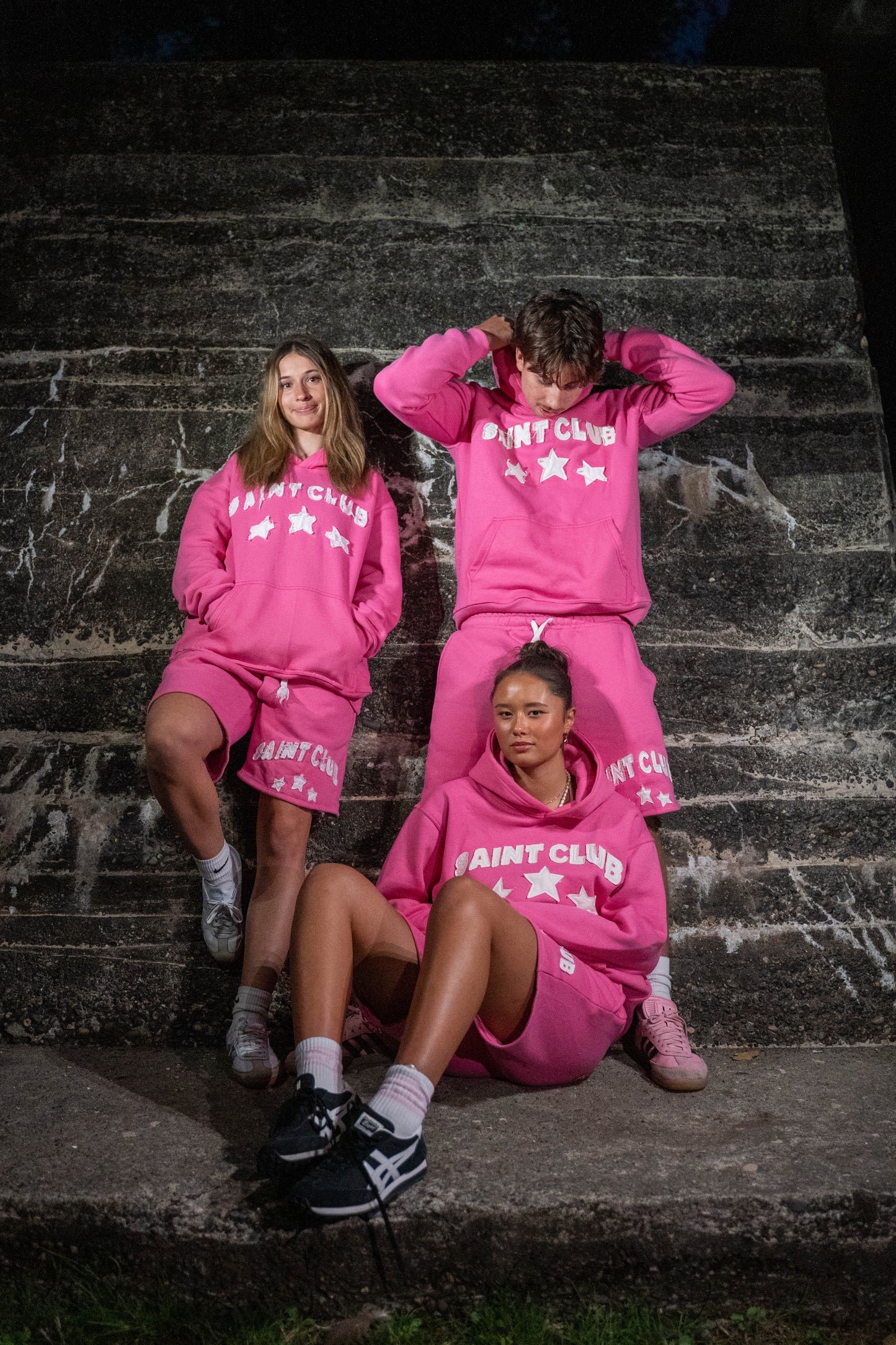 Rose Pink Distressed Hoodie